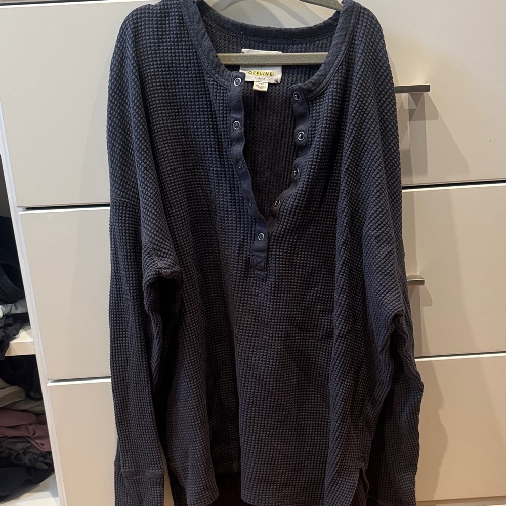 Aerie Waffle Knit Top